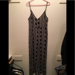 Black and white boho jumpsuit